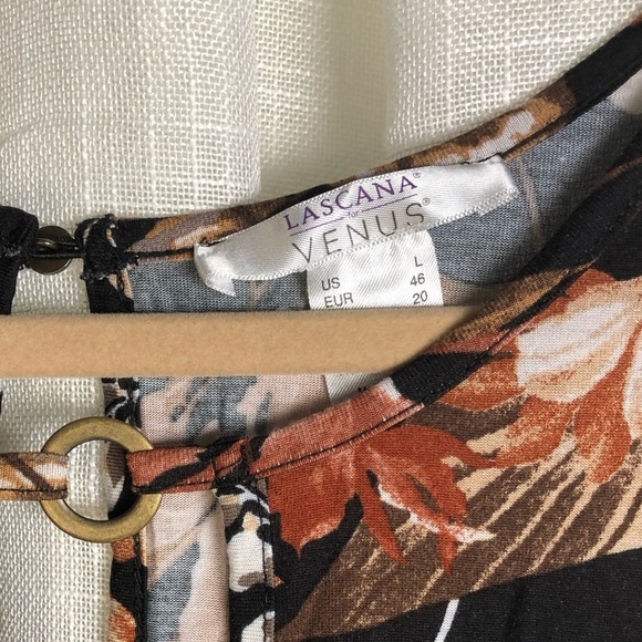 VENUS Floral Sleeveless Dress Large NWOT - Picture 6 of 12